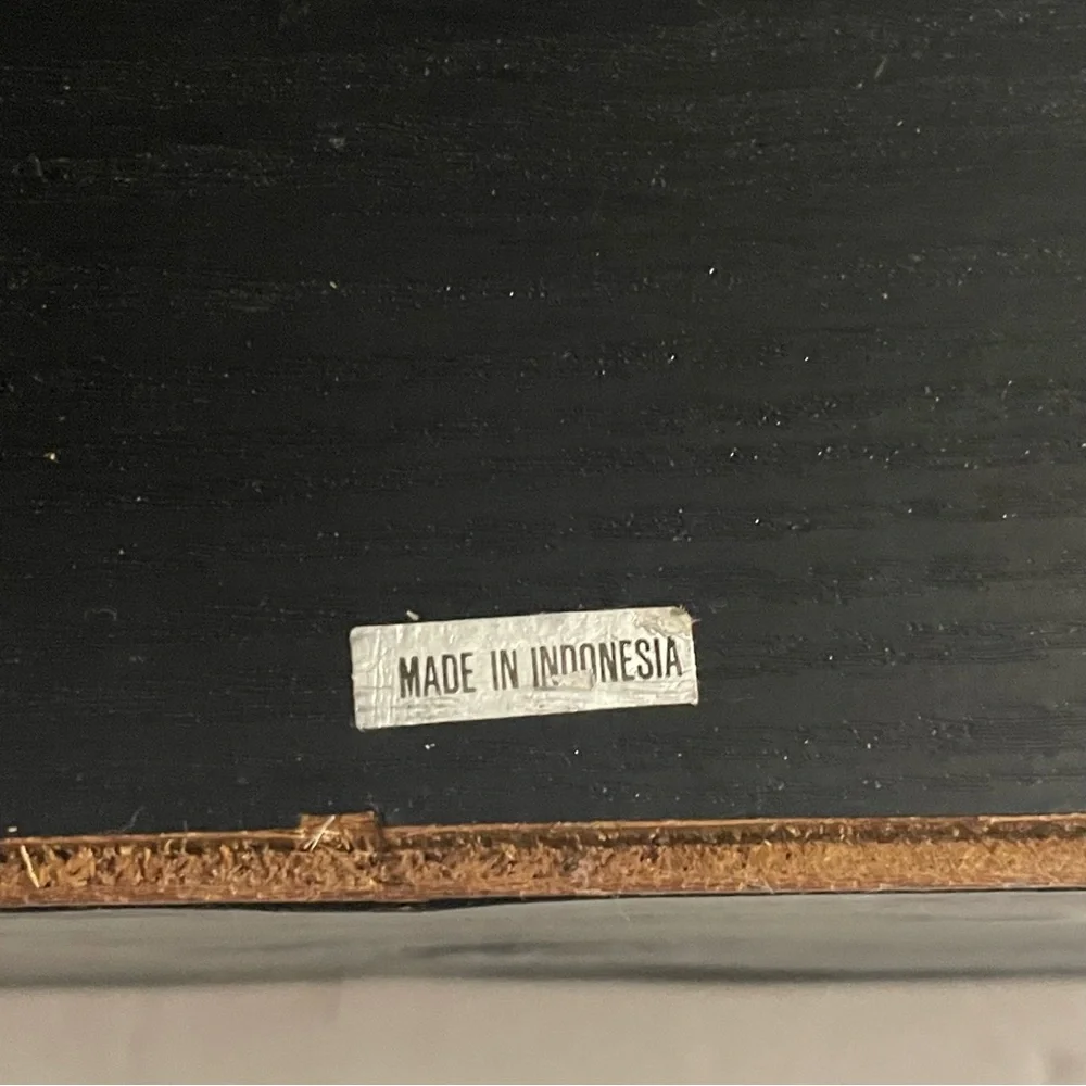 Black and Brown Wooden Storage Box for CDs